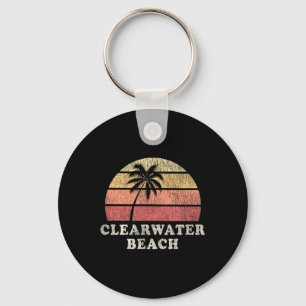 Porte-clés Clearwater Beach Fl Vintage les années 70 Rétro Th