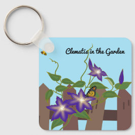 Porte-clés Clematis dans le jardin