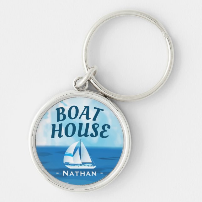 Porte-clés Clés de la Maison de bateaux Ocean Sailboat Person (Devant)