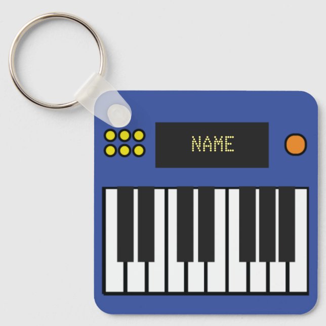 Porte-clés Clés de piano personnalisées Clavier Porte - clé b (Recto)