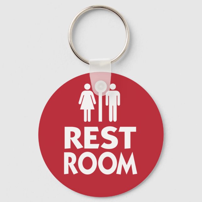 Porte-clés Clés de toilettes pour bureau ou affaires (Recto)