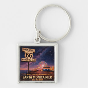 Porte-clés Clés de voyage de la jetée de la route 66
