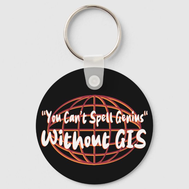 Porte-clés Clés géospatiales/d'arpentage (Recto)