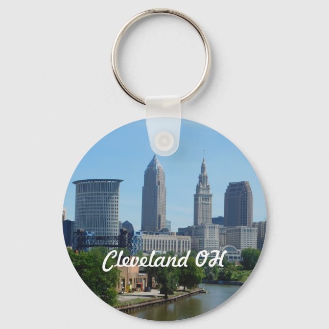 Porte-clés Cleveland, Ohio River View Porte - clé (Recto)