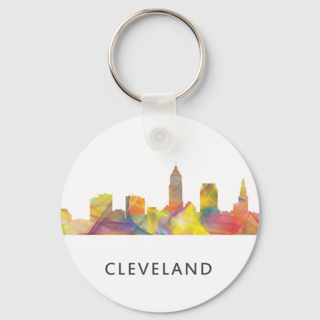 PORTE-CLÉS CLEVELAND, OHIO SKYLINE WB1 - (Recto)