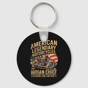 Porte-clés Clic &amp; Vintage moto américaine Indian Born
