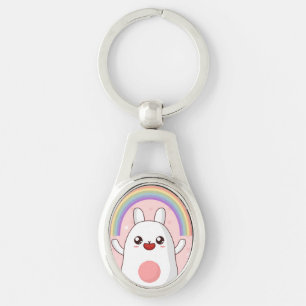 Porte-clés Clipart arc-en-ciel de Kawaii