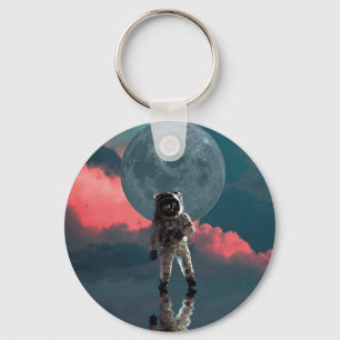 Porte-clés Clipart de l'espace de l'astronaute de l'extérieur