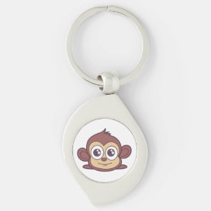 Porte-clés Clipart de singe mignon