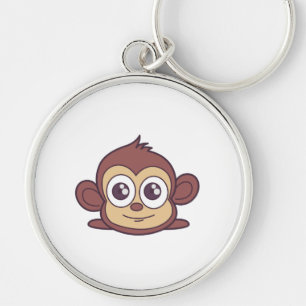 Porte-clés Clipart de singe mignon