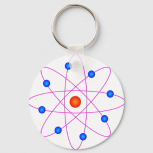 Porte-clés clipart vecteur modèle atome