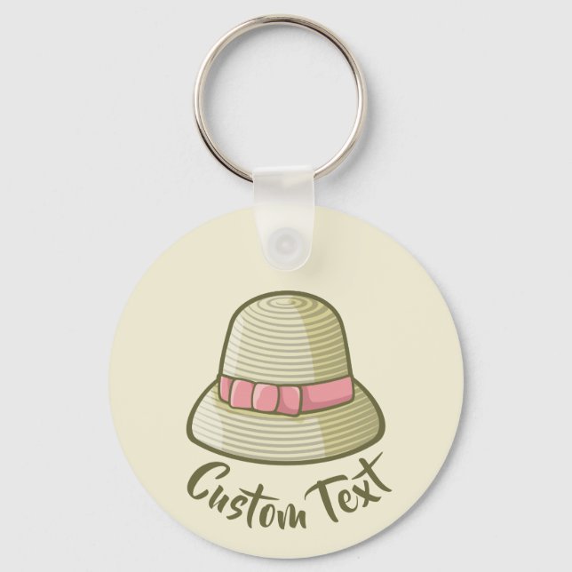 Porte-clés Cloche Casquette jaune (Recto)