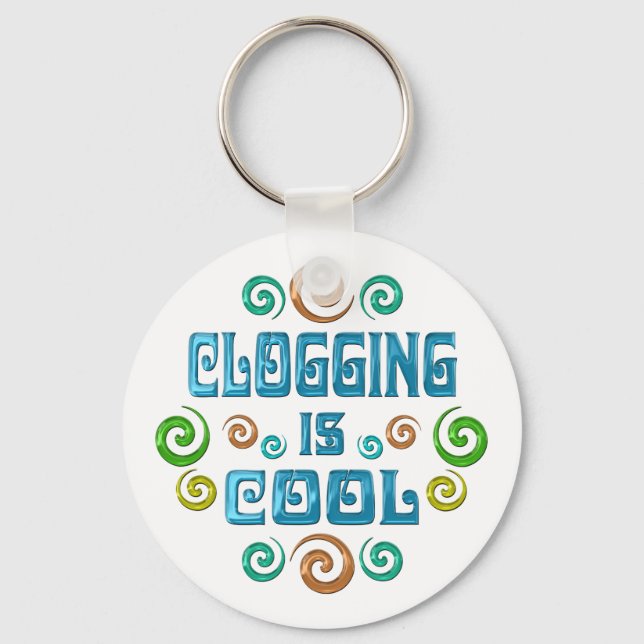 Porte-clés Clogging est Cool (Recto)