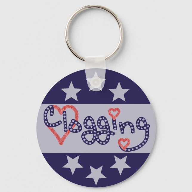 Porte-clés Clogging Love Stars Hearts (Recto)