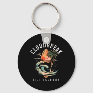 Porte-clés Cloudbreak Îles Fidji Surf Vintage Surfing Surfe