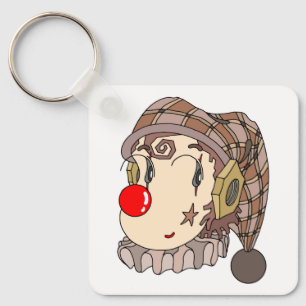 Porte-clés Clown "romantique" mécanique avec un sourire charm
