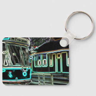 Porte-clés CLRV Neon à stn 4cm x 5cm Porte - clé en aluminium
