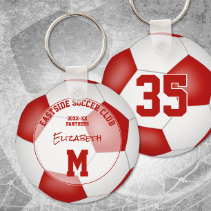 Porte-clés club de football cadeaux filles garçons nom équipe