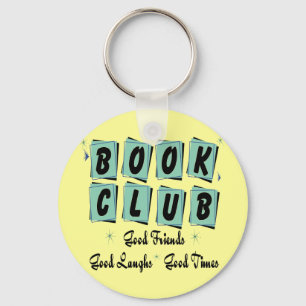 Porte-clés Club de lecture rétro - bons amis, périodes et