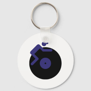 Porte-clés club de musique jockey dj
