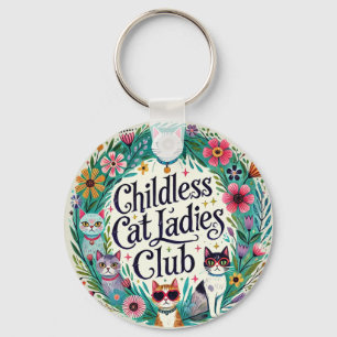 Porte-clés Club féminin sans chats
