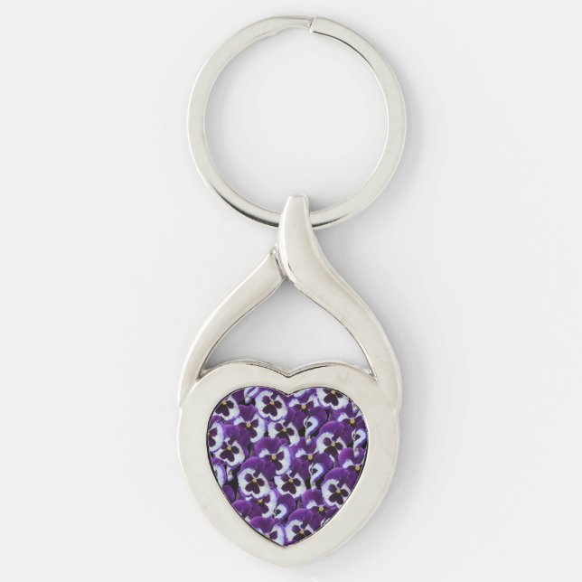 Porte-clés Clusters de panneaux blancs violets : Harmonieux g (Devant)