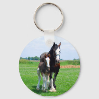 Porte-clés Clydesdale et filou porte - clé