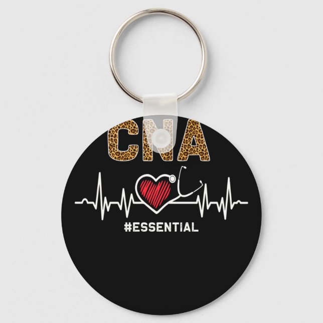 Porte-clés CNA #Essential Stethoscope Heartbeat Hospital (Recto)
