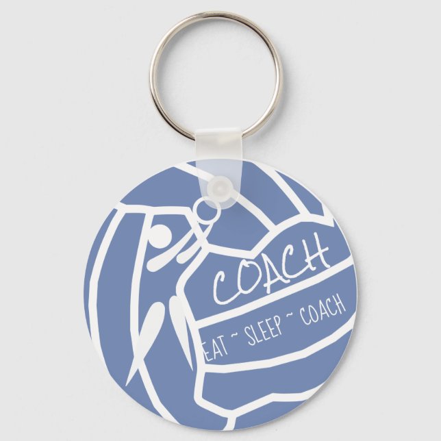 Porte-clés Coach Netball Personnalisé couleur (Recto)