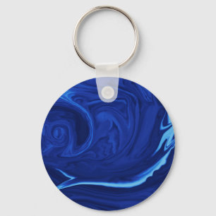 Porte-clés Cobalt bleu arrière - plan texturé artisanal