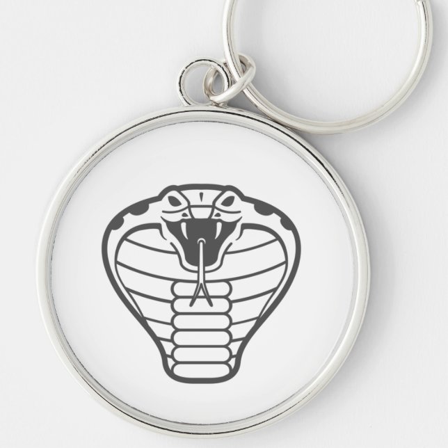 Porte-clés Cobra Snake Black Illustrations animaux Vénomane (Devant)