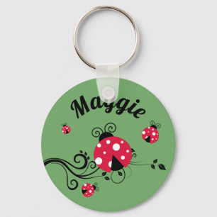 Porte-clés coccinelle personnalisé coccinelle