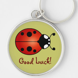Porte-clés Coccinelle Rouge Orange Noire Chance