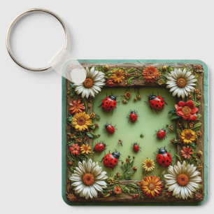 Porte-clés Coccinelles colorées