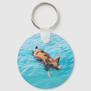 Porte-clés Cochon de natation d'Exuma