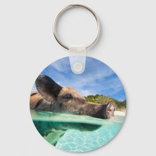 Porte-clés Cochon de natation d'Exuma