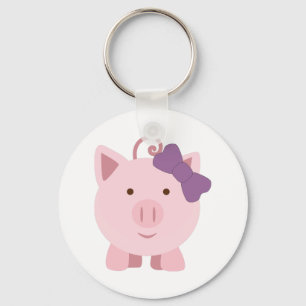 Porte-clés Cochon fille mignonne