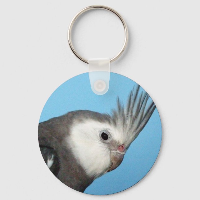 Porte-clés Cockatiel Homme Whiteface (Recto)