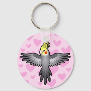 Porte-clés Cockatiel Love