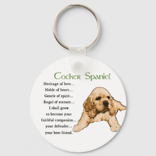 Porte-clés Cocker Spaniel Amateurs Cadeaux
