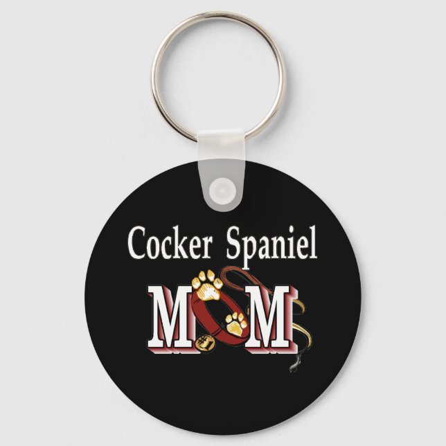 Porte-clés cocker spaniel maman Porte - clé (Recto)
