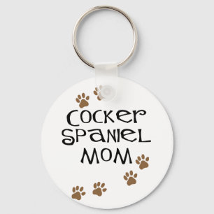 Porte-clés Cocker Spaniel Maman pour Chien Moms