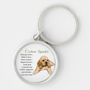 Porte-clés Cocker Spaniel Patrimoine de l'Amour