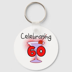 Porte-clés Cocktail célébrant 60 t-shirts et cadeaux