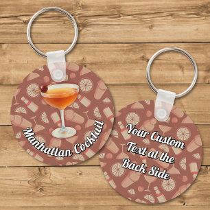 Porte-clés Cocktail Manhattan