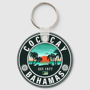 Porte-clés Coco Cay Island Bahamas Souvenirs Vintages 80s