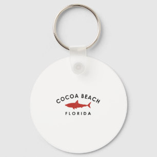 Porte-clés Cocoa Beach Floride Requin Vacances Souvenir Vinta