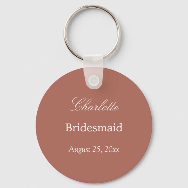 Porte-clés Cocoa Sienna Bridesmaid Merci Porte - clé (Recto)