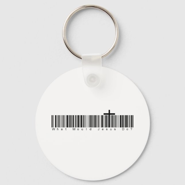 Porte-clés Code barre WWJD (Recto)