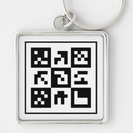 Porte-clés code qr